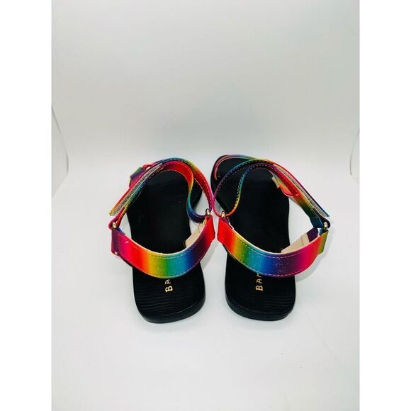 Bamboo Women's Fulmoon-69 Fabric Strap Sandal in Rainbow Size 6 New - Picture 6 of 9